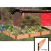 L-Shaped Composite Raised Bed, 12'x12' With 1" Boards -Garden Care Shop 8588254 02v sienna composite raised garden bed 1 inch l shaped