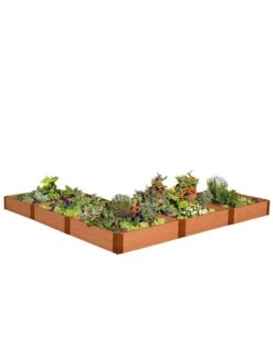 L-Shaped Composite Raised Bed, 12'x12' With 1" Boards -Garden Care Shop 8588254 04v