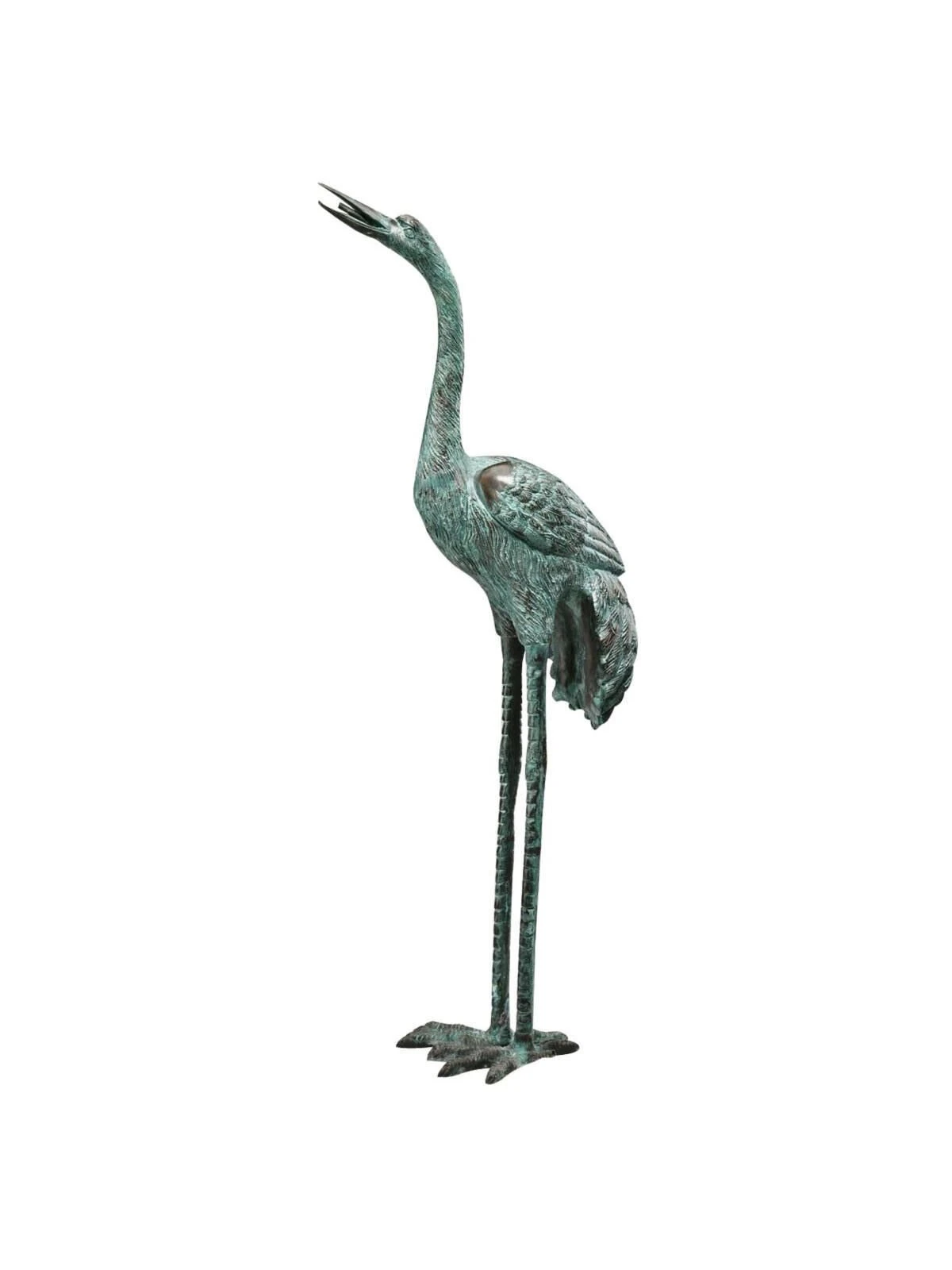 Bronze Crane Statues, Large 5 Bronze Crane Statues, Large - Image 3