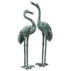 Bronze Crane Statues, Large 1 Bronze Crane Statues, Large -Garden Care Shop 8589920 001v