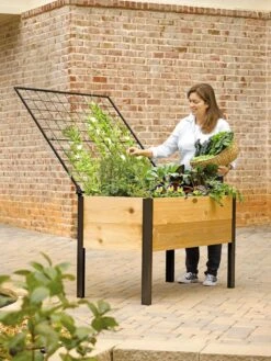 Space-Maker Pivoting Trellis, 4' 7 Space-Maker Pivoting Trellis, 4' -Garden Care Shop 8590247 492 cedar planter box with trellis tif