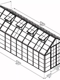 Canopia® By Palram Harmony™ Snap & Grow Greenhouse, 8' -Garden Care Shop 8591043 12V jpg