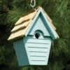 Heartwood Wren-in-the-Wind Bird House 2 Heartwood Wren-in-the-Wind Bird House -Garden Care Shop 8591093ble 03v heartwood wren in the wind bird house blue eggshell
