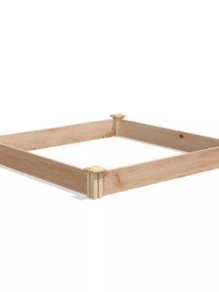 Cedar Raised Garden Bed, 4' X 4' X 6" -Garden Care Shop 8591724 04V tif