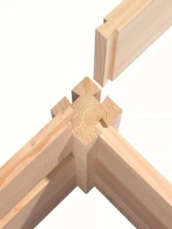 Cedar Raised Garden Bed, 4' X 4' X 6" -Garden Care Shop 8591724 07V tif