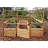 Garden In A Box With Deer Fence, 8' X 12' -Garden Care Shop 8594021 01V raised cedar garden bed with deer fence 8 x 12 3 4
