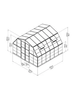 Canopia® By Palram Americana™ Greenhouse, 12' X 12' -Garden Care Shop 8595693 15v