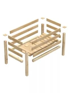 Elevated Cedar Garden Bed, 2' X 4' X 31" -Garden Care Shop 8596147 09V 3 4