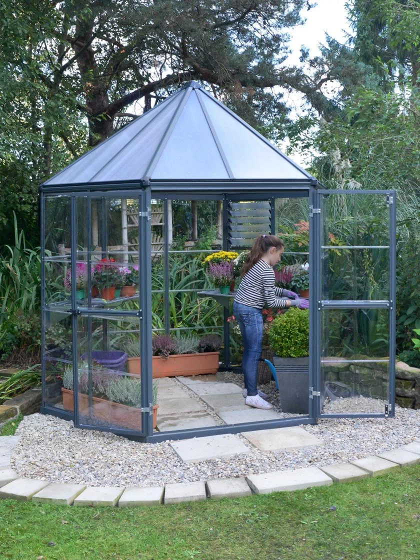 Canopia® By Palram Oasis Hexagon Greenhouse 3 Canopia® By Palram Oasis Hexagon Greenhouse