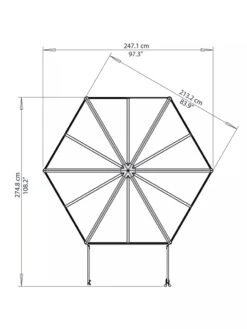 Canopia® By Palram Oasis Hexagon Greenhouse 13 Canopia® By Palram Oasis Hexagon Greenhouse -Garden Care Shop 8596238 005V tif