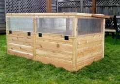Garden In A Box Cedar Raised Bed With Greenhouse, 3' X 6' -Garden Care Shop 8597082 05V tif