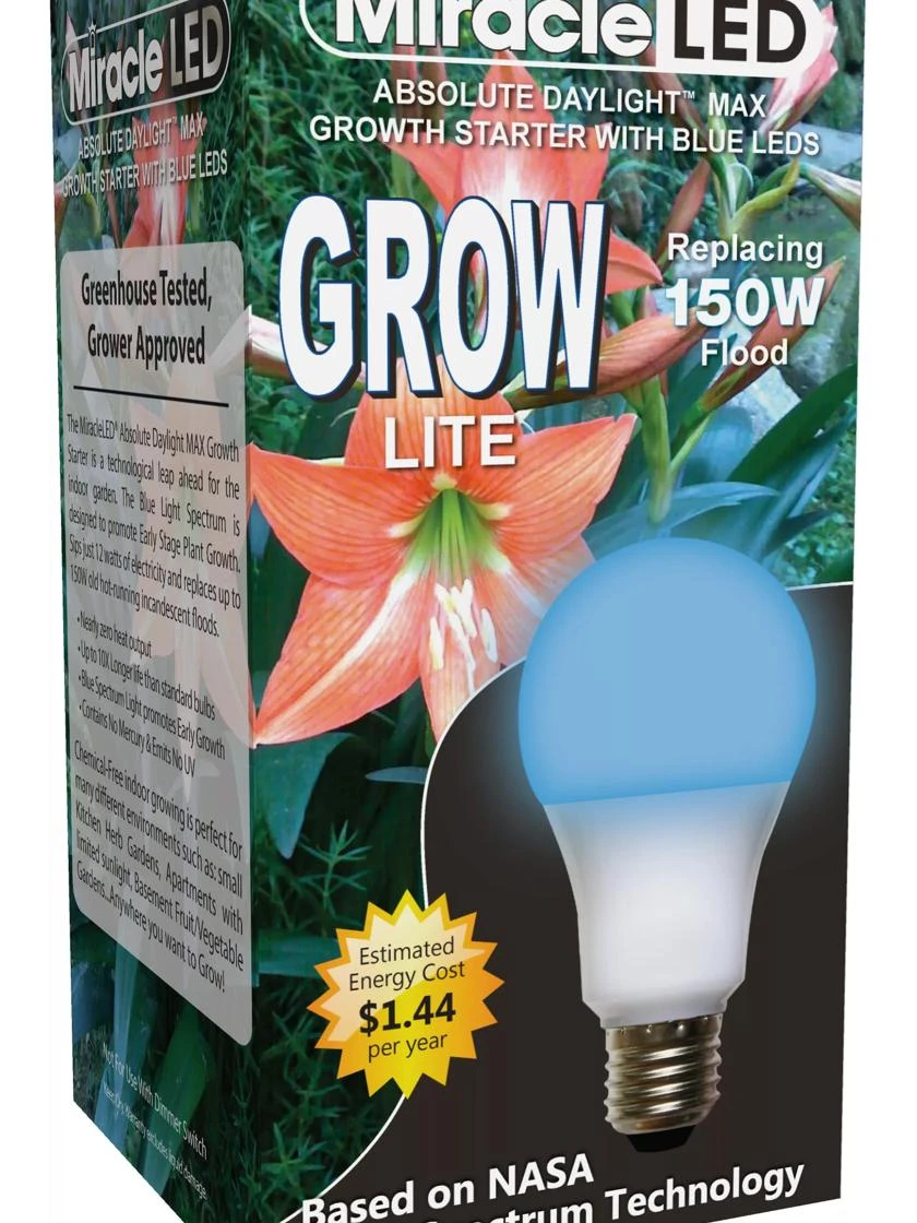 Miracle LED® Grow Light Bulb, Blue 3 Miracle LED® Grow Light Bulb, Blue