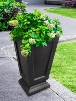 Kensington Self-Watering Tall Patio Planter, 25" -Garden Care Shop 8598549 01V tif