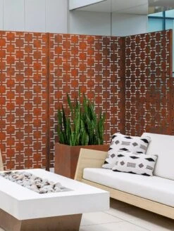 Veradek 3-Panel Privacy Screen Set, Quadra -Garden Care Shop 8599204 06V tif