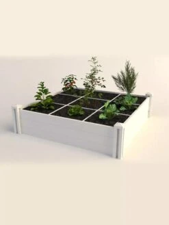 Raised Garden Bed With Grow Grid, 4' X 4' -Garden Care Shop 8599291 02V