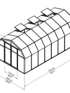 Canopia® By Palram Hobby Gardener Greenhouse, 8' -Garden Care Shop 8599333 04V tif