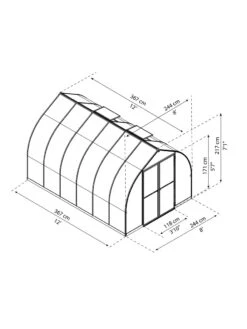 Canopia® By Palram Bella™ Greenhouse, 8' -Garden Care Shop 8599338 04v