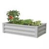Powder-Coated Metal Raised Garden Bed, 24" X 48" 1 Powder-Coated Metal Raised Garden Bed, 24" X 48" -Garden Care Shop 8599393 05V powder coated metal raised garden bed 24x51 white