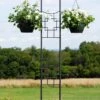 Achla Designs Square-on-Squares Double Pole Trellis 2 Achla Designs Square-on-Squares Double Pole Trellis -Garden Care Shop 8599483 01V tif