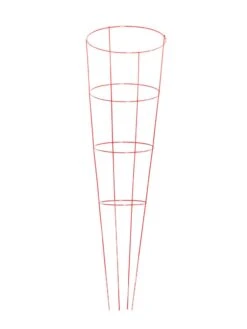 Heavy-Duty Plant Supports 54", Set Of 5 7 Heavy-Duty Plant Supports 54", Set Of 5 -Garden Care Shop 8600032 02v heavy duty colorful plant supports 54 inch red