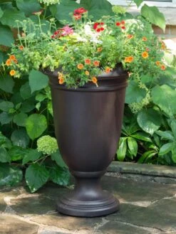 Ellington Self-Watering Urn Planter, 24" 12 Ellington Self-Watering Urn Planter, 24" -Garden Care Shop 8600110 02V tif