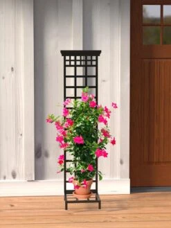 Mission-Style Planter Stand With Trellis 7 Mission-Style Planter Stand With Trellis -Garden Care Shop 8600111 01V tif