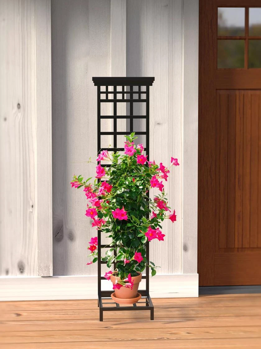Mission-Style Planter Stand With Trellis 5 Mission-Style Planter Stand With Trellis - Image 3