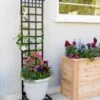 Mission-Style Planter Stand With Trellis -Garden Care Shop 8600111 19900 tif