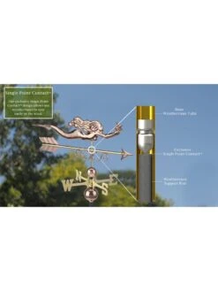 Little Mermaid Copper Weathervane 11 Little Mermaid Copper Weathervane -Garden Care Shop 8600350 06v