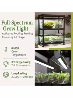 Stack-n-Grow Lights - 2-Tier System -Garden Care Shop 8608905 2