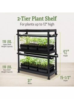 LED Stack-n-Grow Lights - 2-Tier System -Garden Care Shop 8608906 1