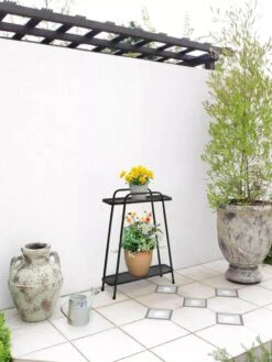 Modern Metal Plant Shelves -Garden Care Shop 8609227 01V tif