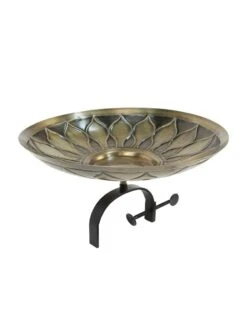 Achla Designs African Daisy Birdbath With Over-the-Rail Bracket -Garden Care Shop 8609295 04v