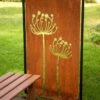 Queen Anne's Lace Corten Steel Screen -Garden Care Shop 8609526 0515 tif