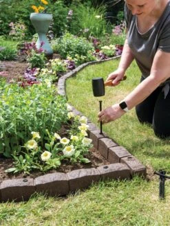 Roman Stone Recycled Rubber Landscape Edging, 4' 9 Roman Stone Recycled Rubber Landscape Edging, 4' -Garden Care Shop 8609898 019 tif