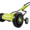 Sun Joe MJ1800M 18-Inch Quad-Wheel, 5-Position, Razor Sharp Cutting Blade, Silent Push Reel Mower -Garden Care Shop 8610480 01V JPG