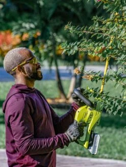 Sun Joe 24V-HT22-LTE 24-Volt ION+ Cordless Hedge Trimmer Kit | 22-Inch | W/ 2.0-Ah Battery And Charger -Garden Care Shop 8610657 06v