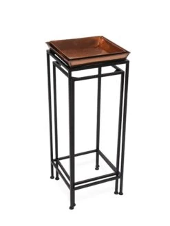 Square Nesting Plant Stands With Trays, Set Of 2 -Garden Care Shop 8611014 001 tif