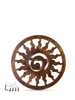 Rustic Sun Wall-Mount Garden Hose Hanger -Garden Care Shop 8611025 0828 tif