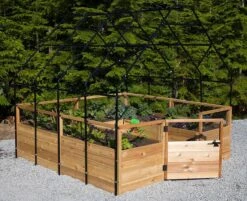 Garden In A Box With Greenhouse, 8' X 8' -Garden Care Shop 8611033 03V jpg