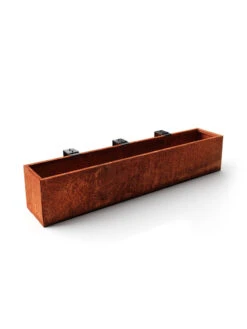 Veradek Metallic Series Corten Steel Railing Planters -Garden Care Shop 8611614 04v