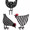 Chicken Friends Garden Stakes Set -Garden Care Shop 8612016 4547 chicken friends garden stakes set