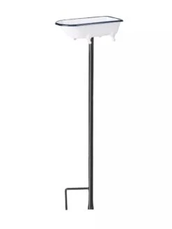 White Enamel Bathtub Birdbath 10 White Enamel Bathtub Birdbath -Garden Care Shop 8612266 03V jpeg