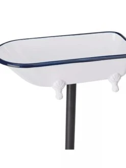White Enamel Bathtub Birdbath 11 White Enamel Bathtub Birdbath -Garden Care Shop 8612266 04V jpeg