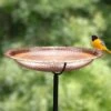 Copper Birdbath, 18" With Stake 2 Copper Birdbath, 18" With Stake -Garden Care Shop 8612271 01V copper birdbath 18 inch with stake