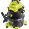 Sun Joe® 12-Gal 1200W 6.5 Pk HP Wet/Dry Shop Vac, HEPA Filtration, Wheeled W/Attachments -Garden Care Shop 8612523 01v sun joe 12 gal 1200w hp wet dry shop hep vac swd12000