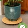 Bamboo Plant Caddy Round, 15.75" -Garden Care Shop 8612716 14