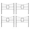 Achla Designs Square-on-Squares Fence Sections, Set Of 4
