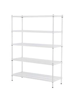 MeshWorks © 5 Tier Plant Shelving -Garden Care Shop 8613014 11v meshworks 5 tier plant shelf white
