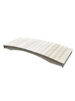 Plank Garden Bridge Unfinished 3' X 8' -Garden Care Shop 8613097 01v